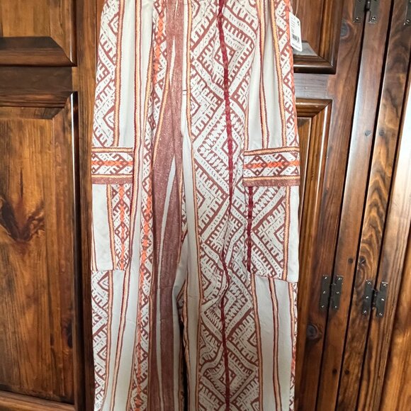 NWT Free People Visionary Printed Pants (XS) - Picture 6 of 8